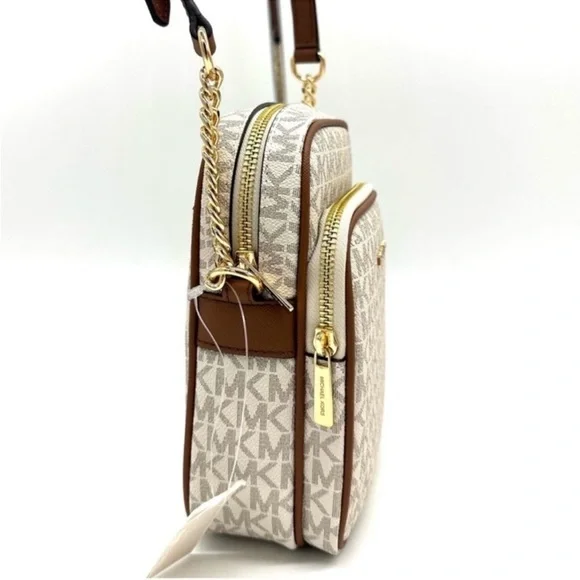 Michael Kors Medium NS Chain Xbody Bag Vanilla - Picture 6 of 10